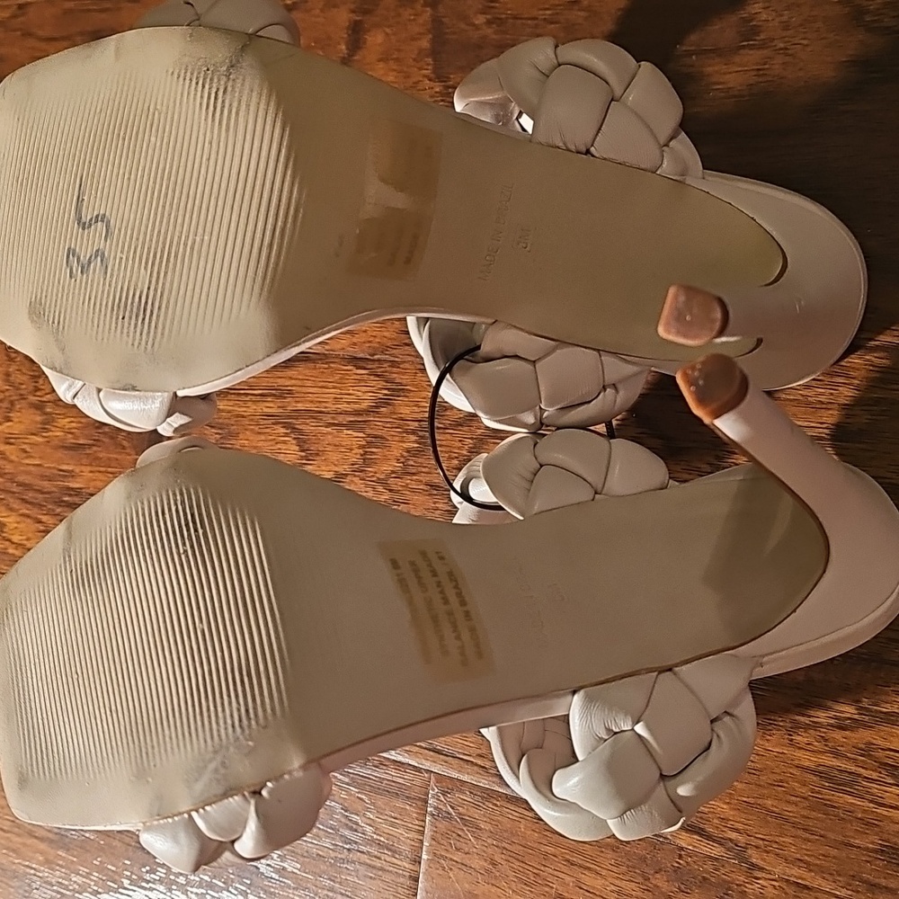 Steve Madden Women's Ivory Braided Sandals - Picture 3 of 3